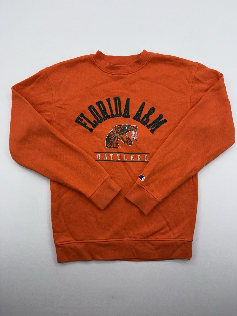 Champion Florida A&M Rattlers Men's Pullover Sweatshirt Orange Small